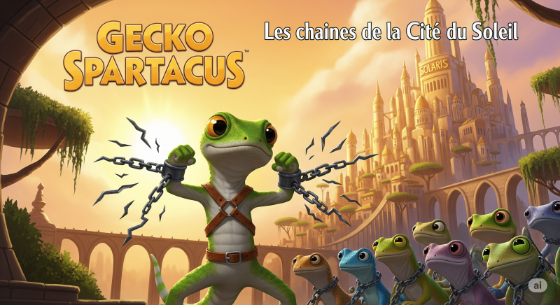 Gecko Spartakus, les chaînes de la Cité du Soleil