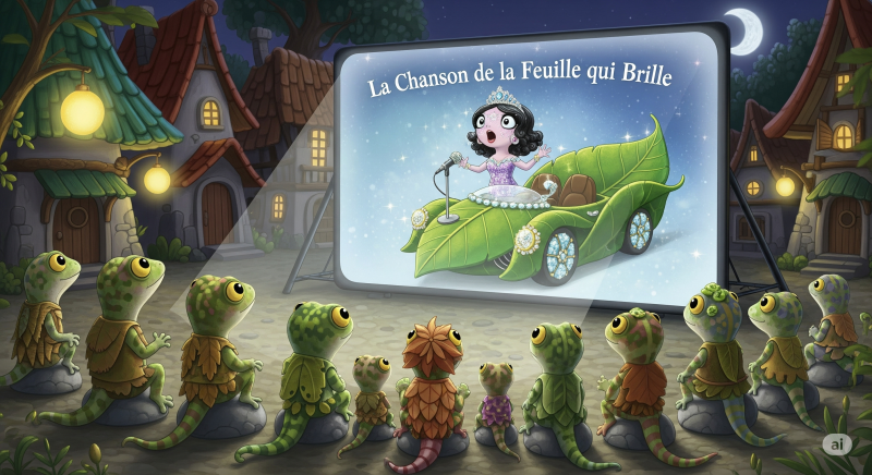 la chanson de la feuille qui brille