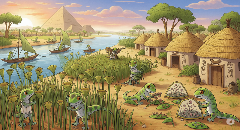 village au bord de l'eau