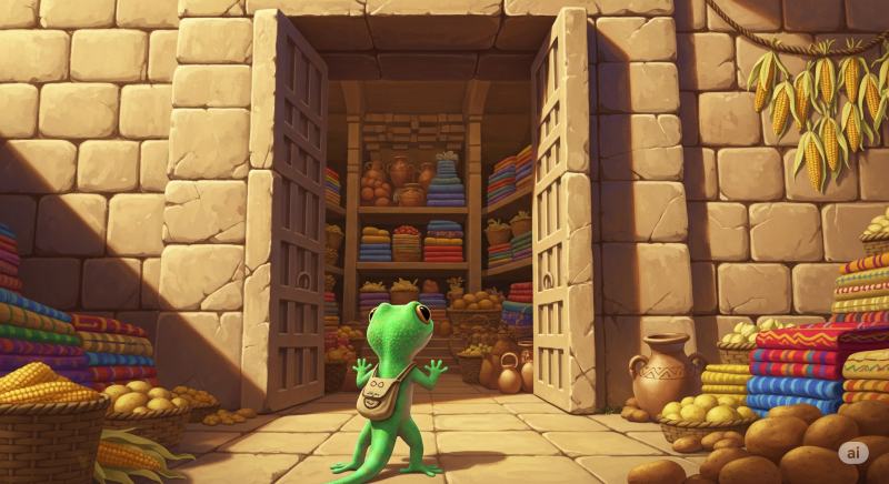 les entrepots du Dieu-Soleil